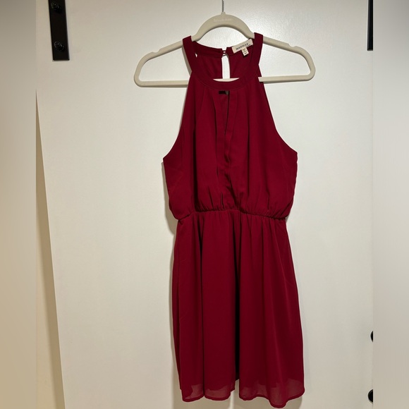 Monteau Halter Mini Dress - M - Picture 1 of 12